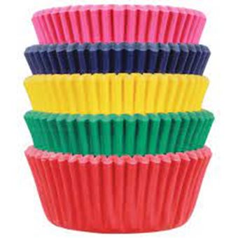 Picture of PAPER BAKING CASES MINI X 100 in 5 different colours